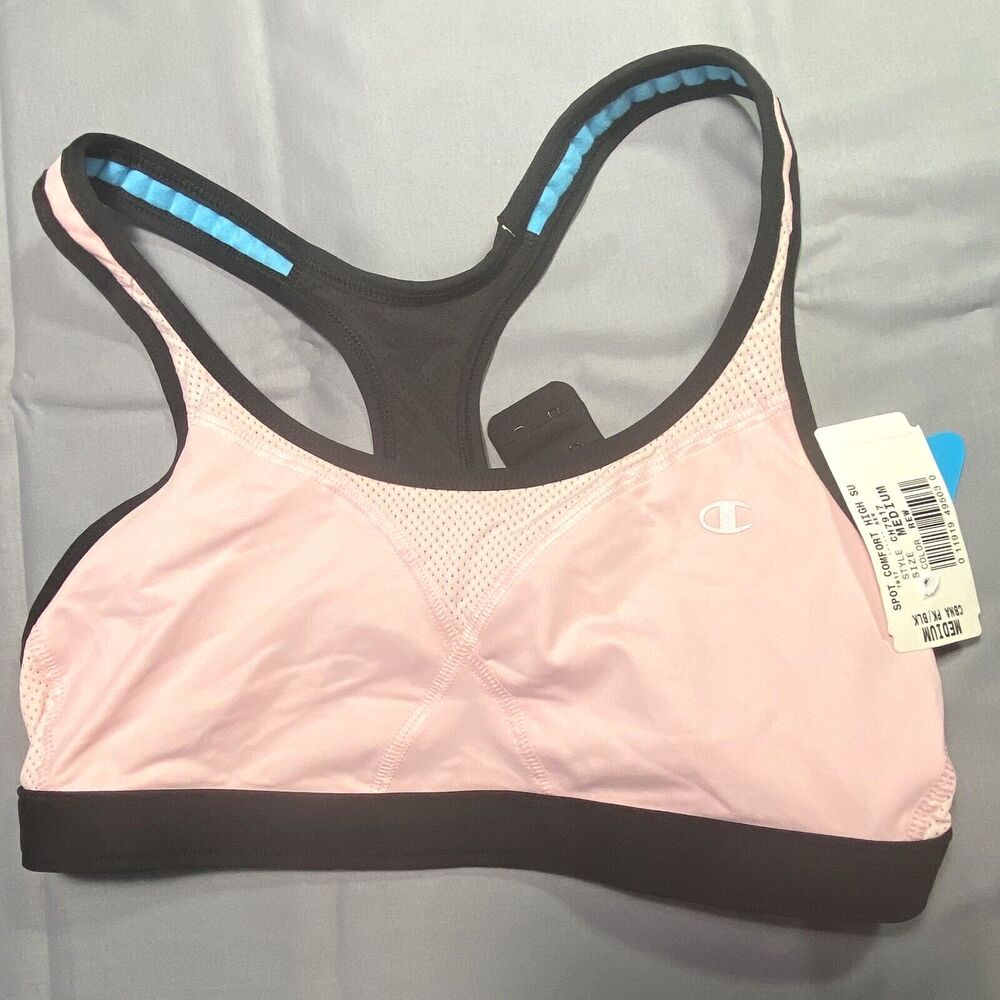 Champion Women's Spot Comfort Sports Bra High Support Size Medium Style 7917